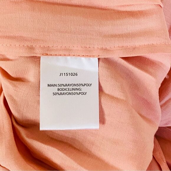 The Jetset Diaries Revolve Peach Wavelength Dress Sz XS NWT - Picture 11 of 13